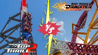 Roller Coaster Duel! Top Thrill Dragster Vs Top Thrill 2