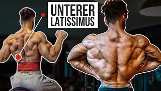 SO kriegst Du einen RICHTIG BREITEN Rücken (Unterer Latissimus RICHTIG trainieren)