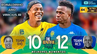 MATCH FULL OF LEGENDS! THERE WAS RONALDINHO AND VINI JR SHOWING ALL THE MAGIC OF BRAZILIAN FOOTBALL