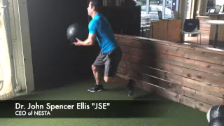 Medicine Ball Exercise: Lateral Step Back Throw