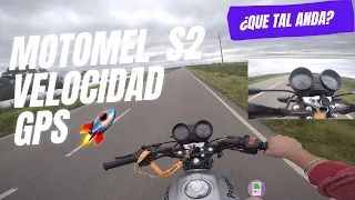 MOTOMEL S2 PRUEBA DE VELOCIDAD GPS 🤯 @E.g.o.Motovlog