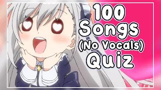 100 Instrumental Anime OP/ED Quiz