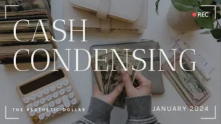 First Cash Condensing of 2024 | Sinking Funds + Savings Challenges ￼| Hot Mess Express Edition