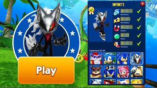 Sonic Dash - Infinite New Mod Unlocked and Fully Upgraded - All Characters Unlocked - Run Gameplay