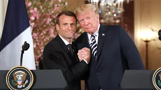 Five touching moments between Donald Trump and Emmanuel Macron