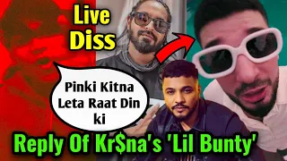 Emiway vs Kr$na ! Live Diss For Kr$na And Raftaar By Bantai Record Artist? Lil Bunty Freestyle Reply