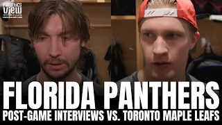 Sergei Bobrovsky & Anton Lundell React to Florida Panthers Taking a 2-0 Lead vs. Toronto Maple Leafs