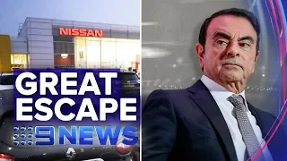 Ex-Nissan boss reveals his escape from Japan | Nine News Australia