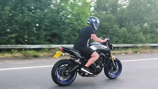 YAMAHA MT 09 SP BLACK WIDOW EXHAUST!!