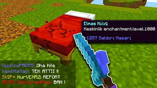 BEDWARS ama KESKİNLİK 1000 KILIÇ TROLL -minecraft sonoyuncu