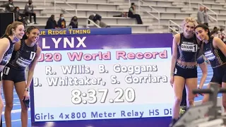 2021 WORLD RECORD: U20 4x800m [Full Race]