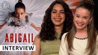 Abigail | Horror Film | Melissa Barrera & Alisha Weir Interview | Favourite Movie Vampires | Matlida