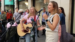 How AMAZING are these GIRLS - Lumineers  Ho Hey - Allie Sherlock cover & Zoe Clarke