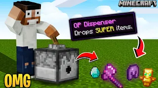 Minecraft, But Dispenser Drop Op items || Minecraft Mods || Minecraft gameplay