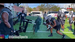 HBCU Legacy Bowl: D-Line Hand Drills & Get-Off Techniques with Antone Sewell || Team Gaither Day 2