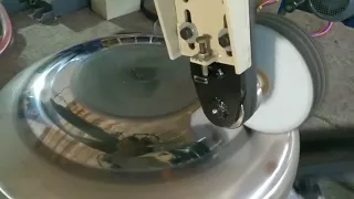 Tank cap/vessel cap mirror surface polishing grinding machine