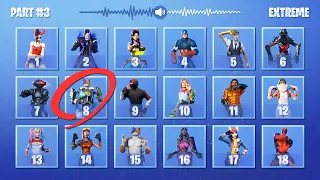 GUESS THE FORTNITE DANCE BY THE MUSIC - EXTREME MODE - PART #3 | tusadivi