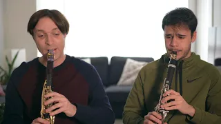 "Invención alla Bach" by Gonzalo Berná. Bernardino Assunçao & Jose Franch-Ballester, clarinets.