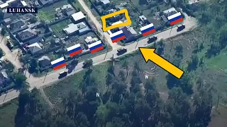 This Russian Military Convoy Met HIMARS Missile