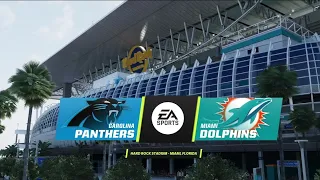 Panthers vs Dolphins Week 6 Simulation (Madden 24 Rosters)