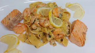 Паста с морепродуктами, как в ресторане|Pasta mit Meeresfrüchten|Seafood pasta