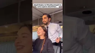 Kadir Doğulu eşi Neslihan Atagül’ün saçlarını sette böyle düzeltti #neslihanatagül #kadirdoğulu