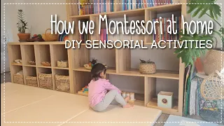 Montessori SENSORIAL ACTIVITY for 2 year olds DIY | How we Montessori at home