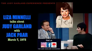 LIZA MINNELLI discusses JUDY GARLAND with JACK PAAR March 1973