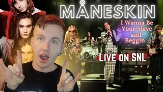 MANESKIN - *SNL* I WANNA BE YOUR SLAVE & BEGGIN (LIVE) // REACTION