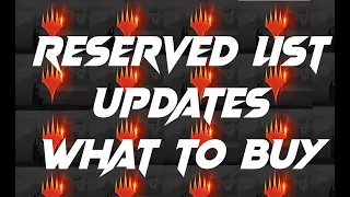 Reserved list Updates of what to buy and not buy