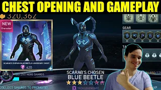 Legendary Blue Beetle Chest Opening & Gameplay Injustice 2 Mobile
