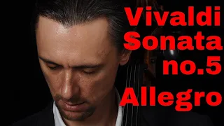 Vivaldi Sonata no 5 Allegro Suzuki Book 5 Fast and Slow Tempo | Practice with Cello Teacher