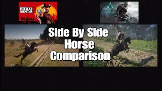 Side by Side Horse Comparison|Red Dead Redemption vs AC Valhalla