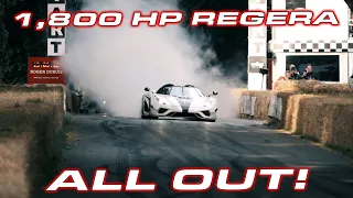 All out in the Record Setting 1,800 HP Koenigsegg Regera!