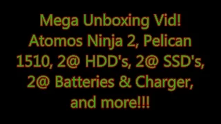 Atomos Ninja 2, Pelican 1510, SSD's, HDD's, and Other Stuff - unboxing