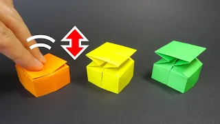 折り紙おもちゃ「押したらヤバそうなボタン１２」Funny Origami Toy "Dangerous Button 12"