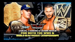 John Cena vs Randy Orton in Champion vs. Champion Unification Match at WWE TLC Match