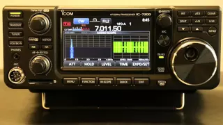 Icom HF+50MHzアマチュア無線用トランシーバー「IC-7300」 紹介動画　「FFTスコープ+オシロスコープ」