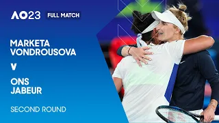 Marketa Vondrousova v Ons Jabeur Full Match | Australian Open 2023 Second Round