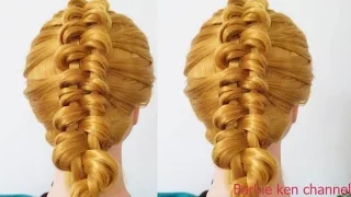 ผมถัก # 43/ ถักเปียสวยๆ แบบง่ายๆ/DIY Dutch Infinity Braid Hair Tutorial | Braidsandstyles12