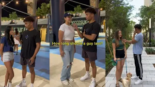 How long should a guy last?! Public interview TikTok compilation @ZaydElie