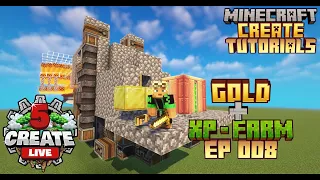 Gold + XP-Farm im Nether! + schematic [Create Live 5 Tutorials und mehr!] Ep 008