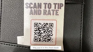 Accept tips by QR code. Implement a e-tipping system.