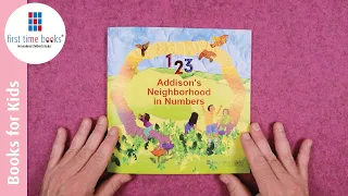 Addison's Neighborhood in Numbers - Counting 1 to 10 - Personalized Children's Books