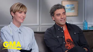 Charlize Theron and Oscar Isaac talk about new roles in 'The Addams Family' l GMA