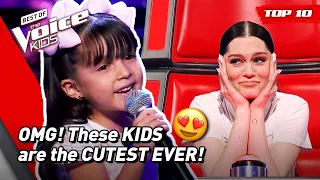 These are the CUTEST Blind Auditions in The Voice Kids! 🥰 (Part 5) | Top 10