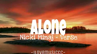 Nicki Minaj - Alone [Verse - Lyrics]