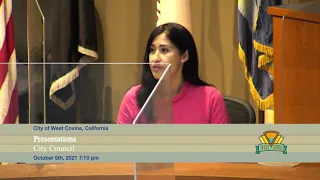 City of West Covina - October 5, 2021 - City Council Meeting