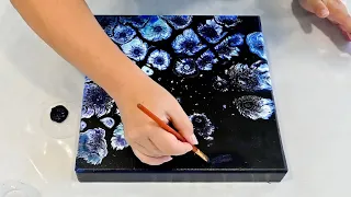 Everyday Wonders: Coral Reef-Inspired Acrylic Pour Art with WD-40, Windex & Dish Soap 🖌️🌺