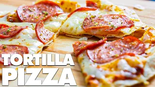 Tortilla Pizza Recipe for Beginners! (How to make Pizzas with Tortillas)